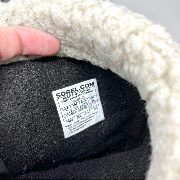 SOREL Grey Caribou Snow Boots Size 7/38.5 - Picture 6 of 9